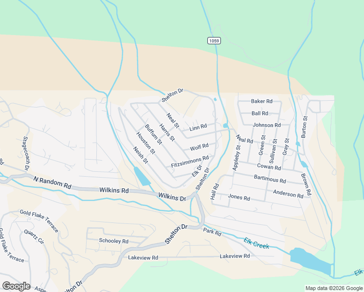 map of restaurants, bars, coffee shops, grocery stores, and more near 80 Harris Street in Bailey