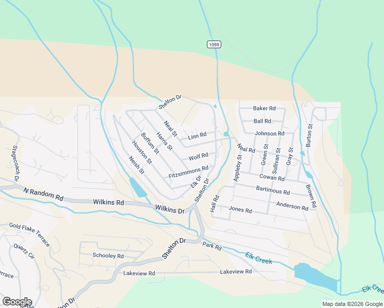 map of restaurants, bars, coffee shops, grocery stores, and more near 80 Harris Street in Bailey