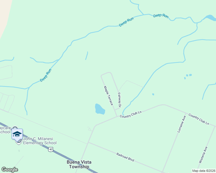 map of restaurants, bars, coffee shops, grocery stores, and more near 235 Maple Terrace in Buena