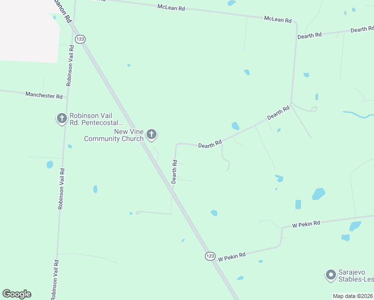 map of restaurants, bars, coffee shops, grocery stores, and more near 5026 Dearth Road in Springboro
