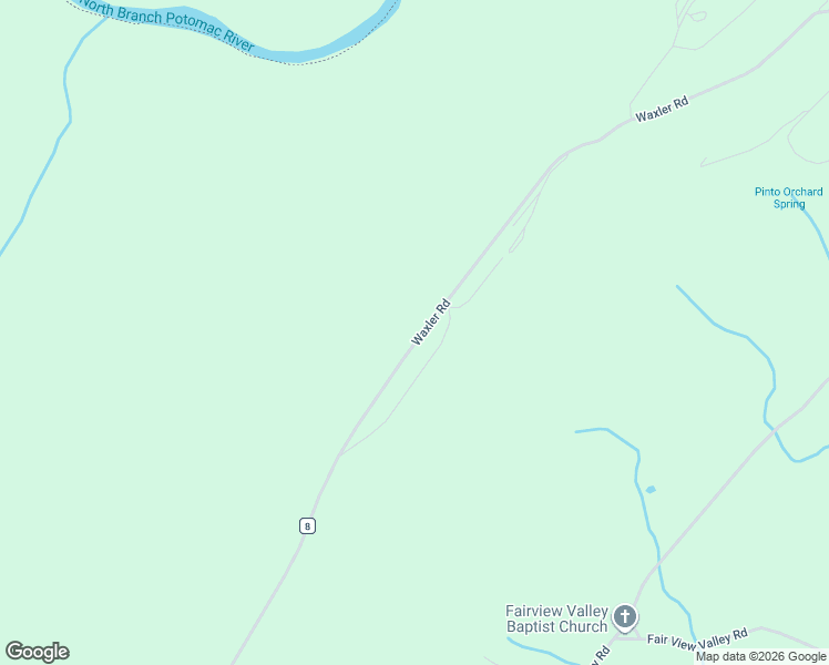 map of restaurants, bars, coffee shops, grocery stores, and more near 8315 Waxler Road in Keyser