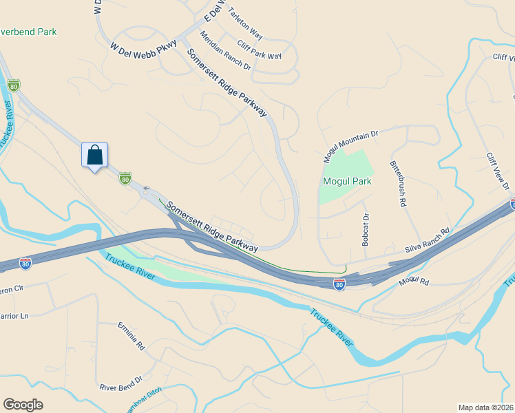 map of restaurants, bars, coffee shops, grocery stores, and more near 841 Larrimore Trail in Reno