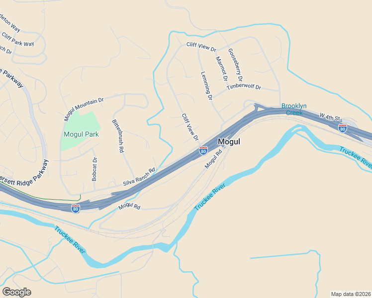 map of restaurants, bars, coffee shops, grocery stores, and more near 10360 Silva Ranch Road in Reno