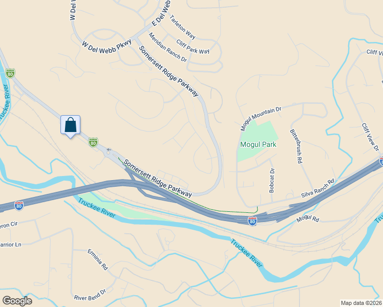 map of restaurants, bars, coffee shops, grocery stores, and more near 9248 Maplehurst Trail in Reno