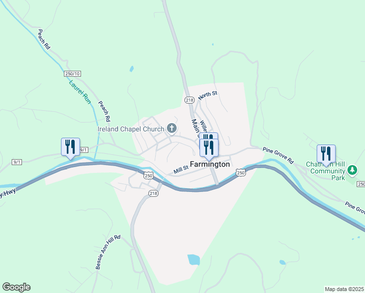 map of restaurants, bars, coffee shops, grocery stores, and more near 3101-3111 County Road 9/1 in Farmington