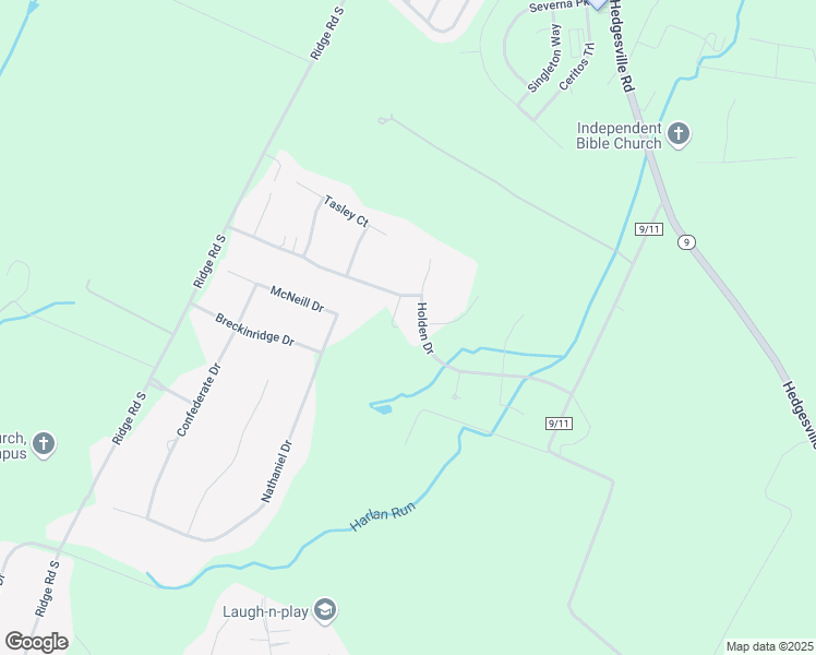 map of restaurants, bars, coffee shops, grocery stores, and more near 377 Holden Drive in Martinsburg