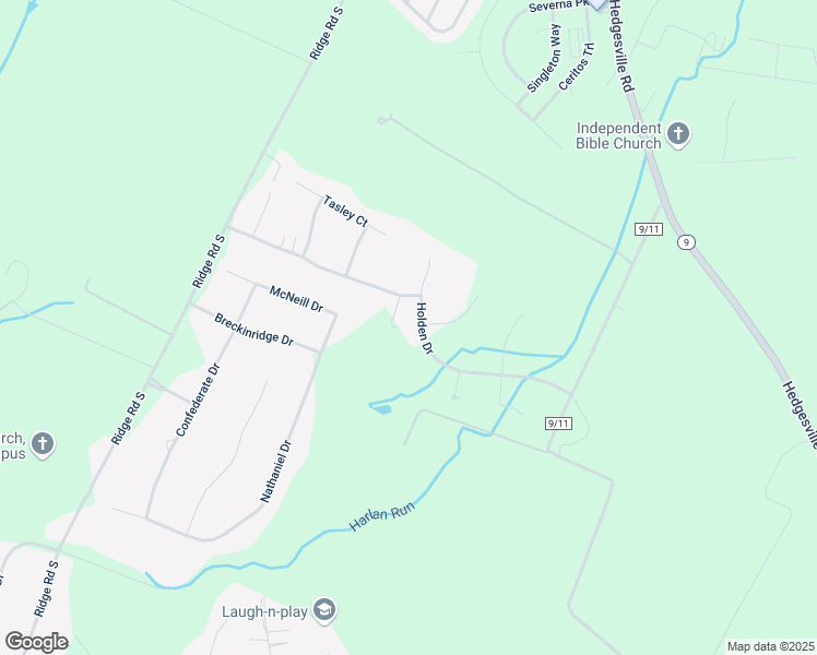 map of restaurants, bars, coffee shops, grocery stores, and more near 377 Holden Drive in Martinsburg