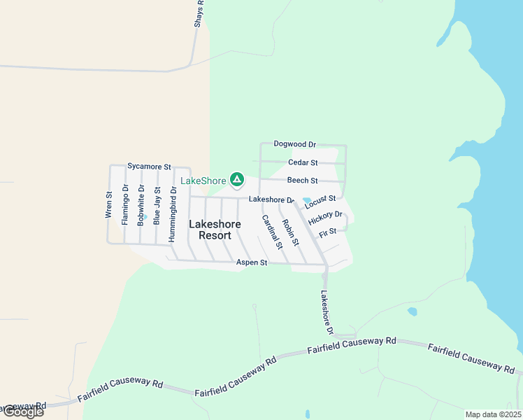 map of restaurants, bars, coffee shops, grocery stores, and more near 15046 Robin Street in Brookville
