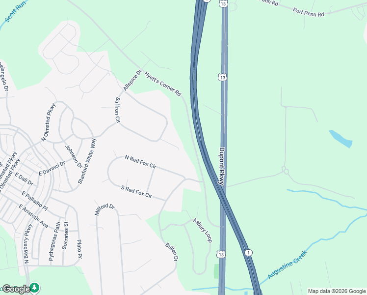 map of restaurants, bars, coffee shops, grocery stores, and more near 513 Cilantro Court in Middletown
