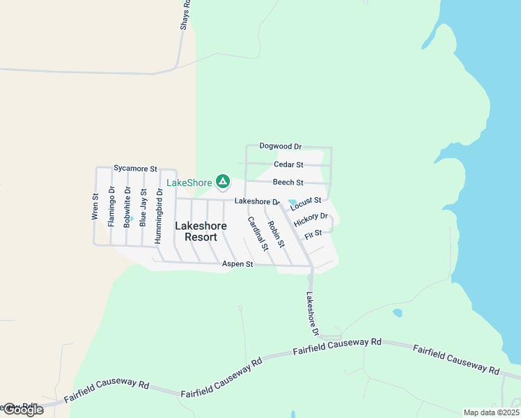 map of restaurants, bars, coffee shops, grocery stores, and more near 15046 Robin Street in Brookville