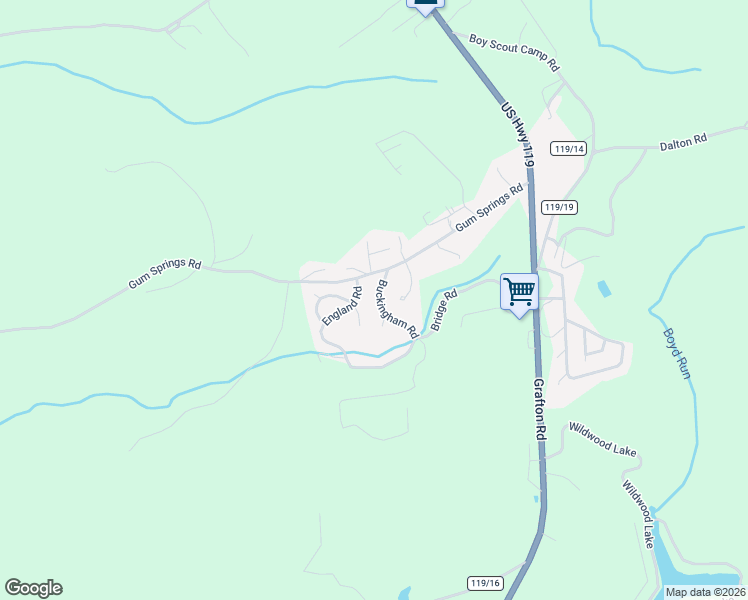 map of restaurants, bars, coffee shops, grocery stores, and more near 56 Buckingham Rd in Morgantown