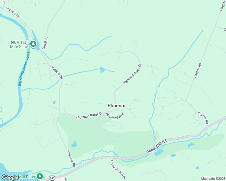 map of restaurants, bars, coffee shops, grocery stores, and more near 2104 Highland Ridge Drive in Phoenix