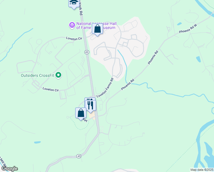 map of restaurants, bars, coffee shops, grocery stores, and more near 2 Loveton Farms Court in Sparks Glencoe