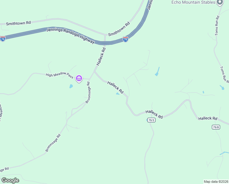 map of restaurants, bars, coffee shops, grocery stores, and more near 202 Halleck Road in Fairmont