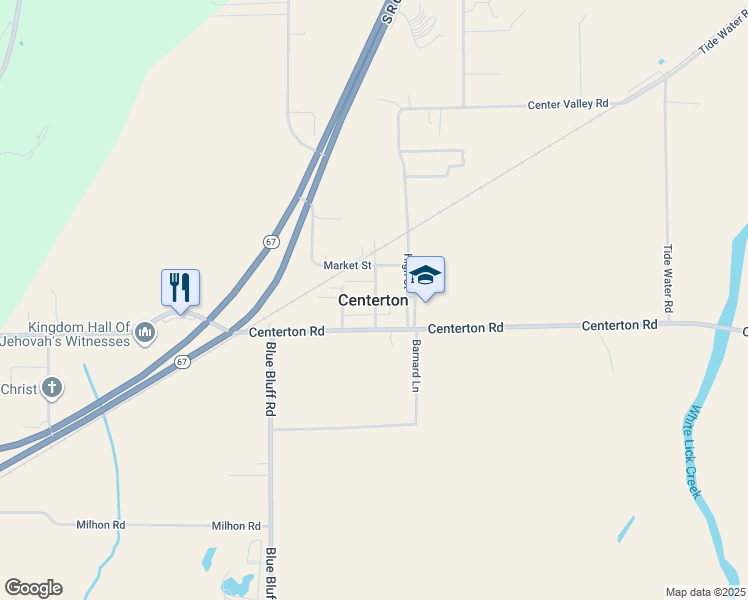 map of restaurants, bars, coffee shops, grocery stores, and more near in Centerton