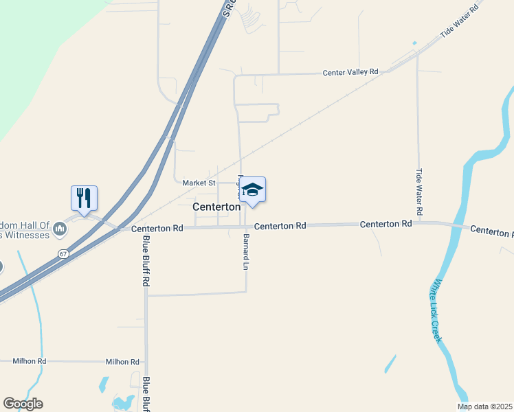 map of restaurants, bars, coffee shops, grocery stores, and more near 6075 High Street in Martinsville
