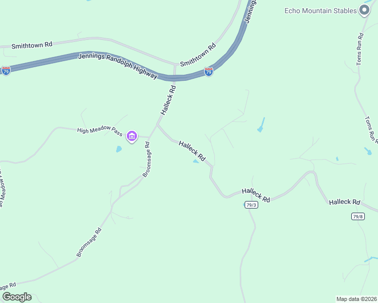 map of restaurants, bars, coffee shops, grocery stores, and more near 202 Halleck Road in Fairmont