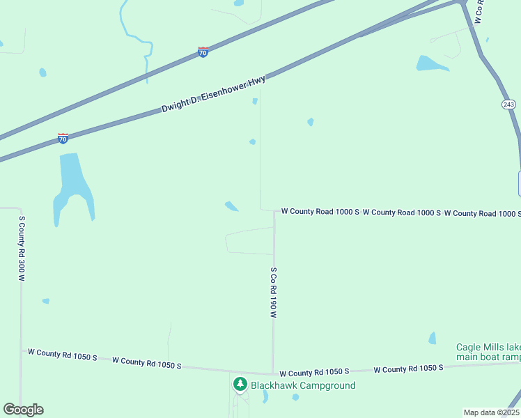 map of restaurants, bars, coffee shops, grocery stores, and more near 2900 West County Road 1000 South in Cloverdale