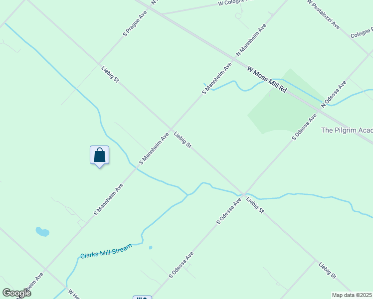 map of restaurants, bars, coffee shops, grocery stores, and more near 100 South Mannheim Avenue in Egg Harbor City