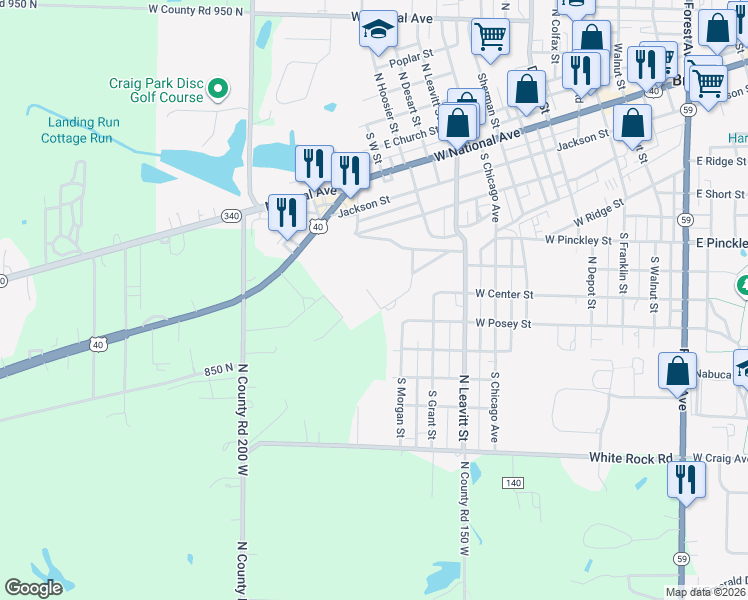 map of restaurants, bars, coffee shops, grocery stores, and more near Lakeview Terrace in Brazil