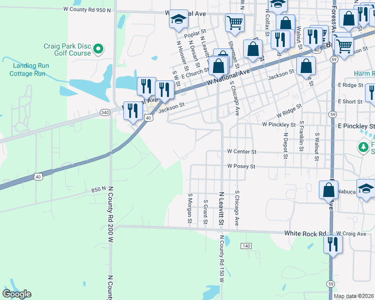 map of restaurants, bars, coffee shops, grocery stores, and more near Lakeview Terrace in Brazil