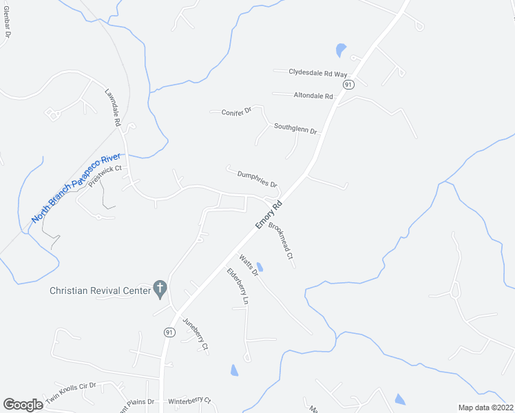 map of restaurants, bars, coffee shops, grocery stores, and more near 3385 Lawndale Road in Reisterstown