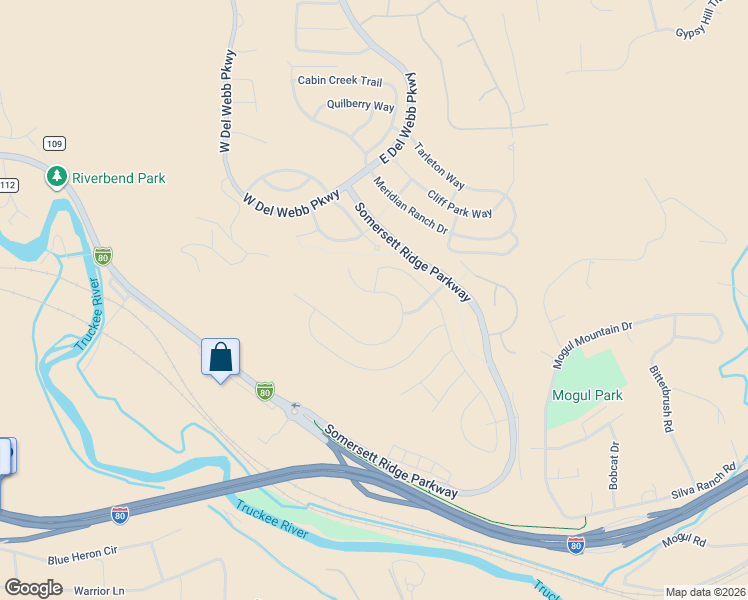 map of restaurants, bars, coffee shops, grocery stores, and more near 1165 Sugar Creek Trail in Reno