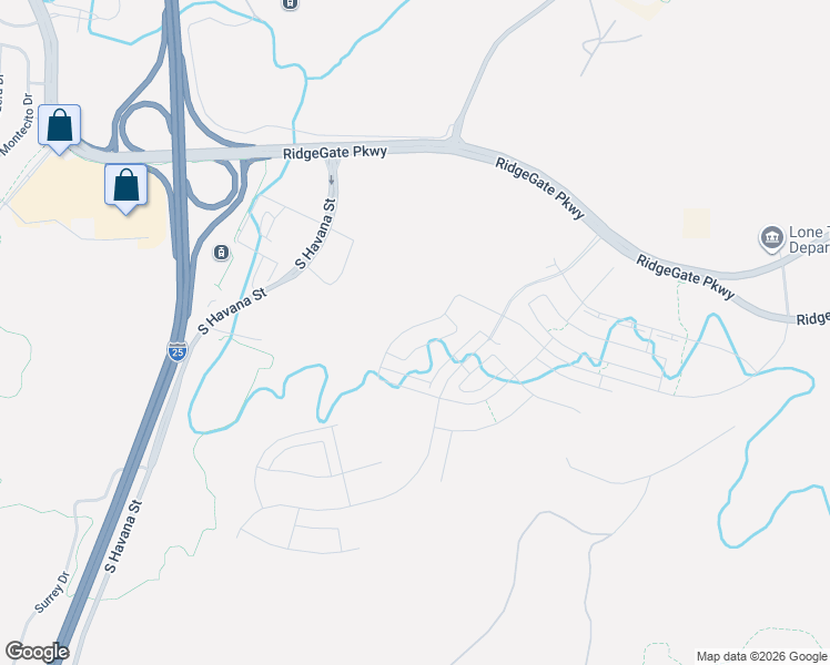 map of restaurants, bars, coffee shops, grocery stores, and more near 10928 Stanza Lane in Lone Tree