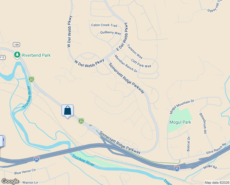 map of restaurants, bars, coffee shops, grocery stores, and more near 1165 Sugar Creek Trail in Reno