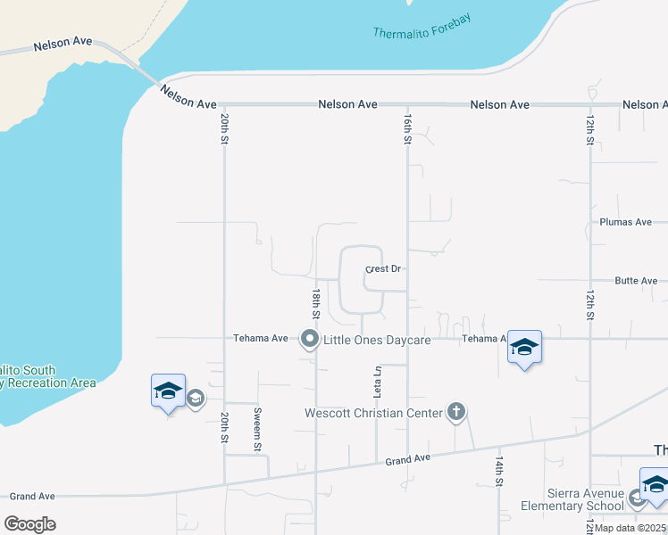 map of restaurants, bars, coffee shops, grocery stores, and more near 1900 Mountain Vista Drive in Oroville