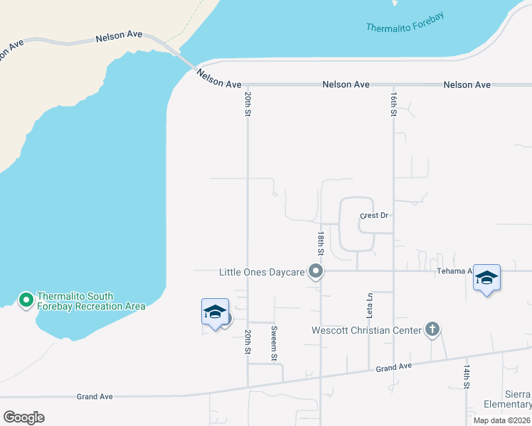 map of restaurants, bars, coffee shops, grocery stores, and more near 1888 20th Street in Oroville