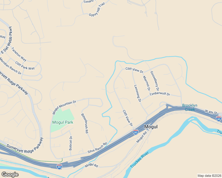 map of restaurants, bars, coffee shops, grocery stores, and more near 685 Cliff View Drive in Reno