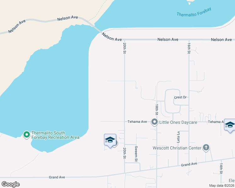 map of restaurants, bars, coffee shops, grocery stores, and more near 1168 20th Street in Oroville