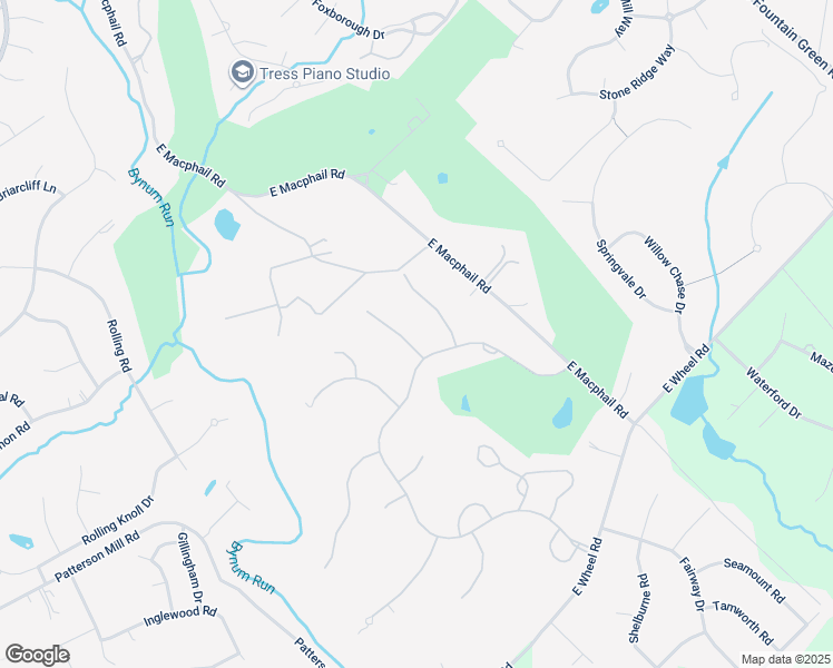 map of restaurants, bars, coffee shops, grocery stores, and more near 1410 Muirfield Close in Bel Air