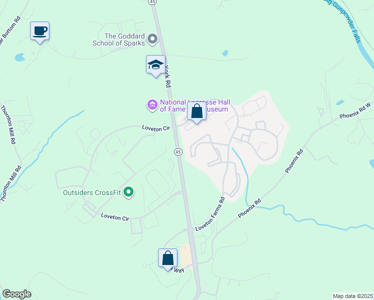 map of restaurants, bars, coffee shops, grocery stores, and more near 20 Rain Flower Path in Sparks