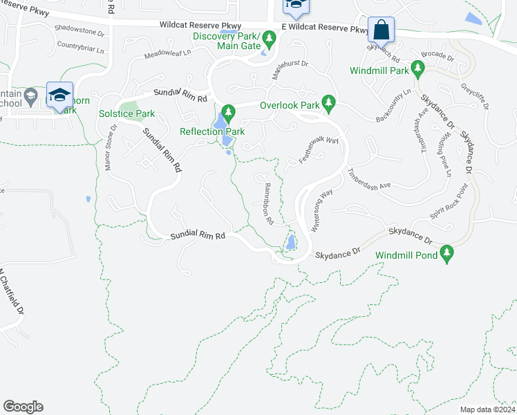 map of restaurants, bars, coffee shops, grocery stores, and more near 10845 Rainribbon Road in Littleton