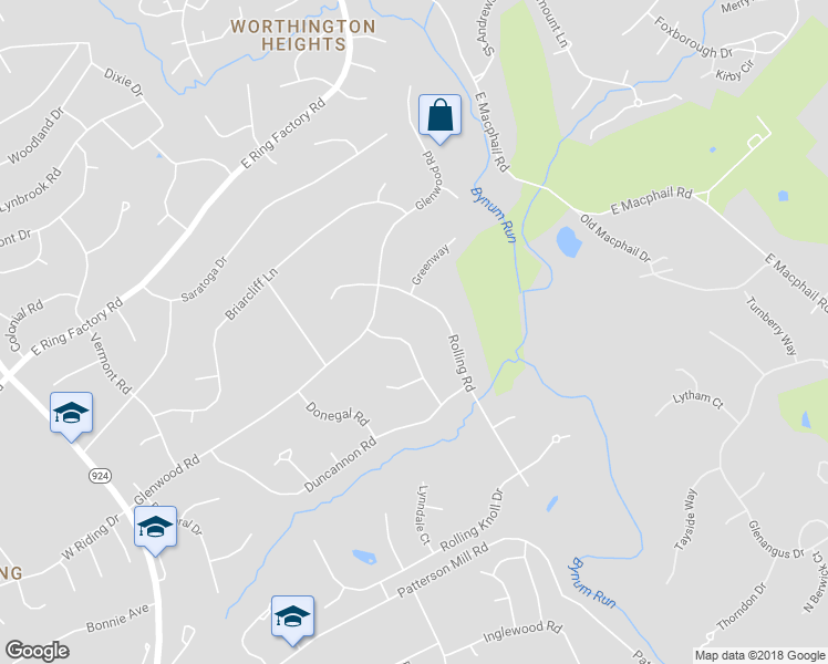 map of restaurants, bars, coffee shops, grocery stores, and more near 1505 Charter Oak Avenue in Bel Air