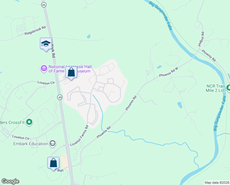 map of restaurants, bars, coffee shops, grocery stores, and more near 29 Old Forge Court in Sparks Glencoe