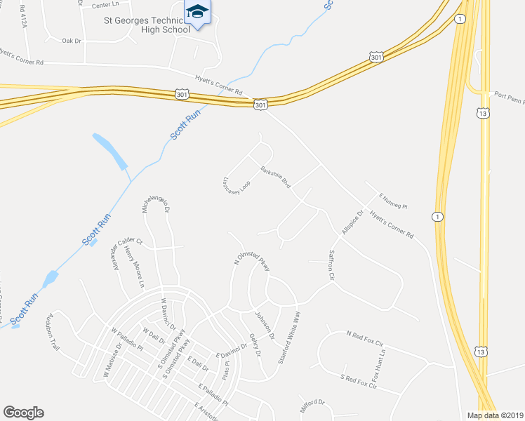 map of restaurants, bars, coffee shops, grocery stores, and more near 1049 Wickersham Way in Middletown