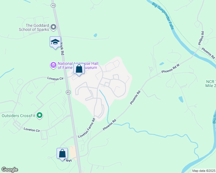 map of restaurants, bars, coffee shops, grocery stores, and more near 8 The Strand in Sparks Glencoe