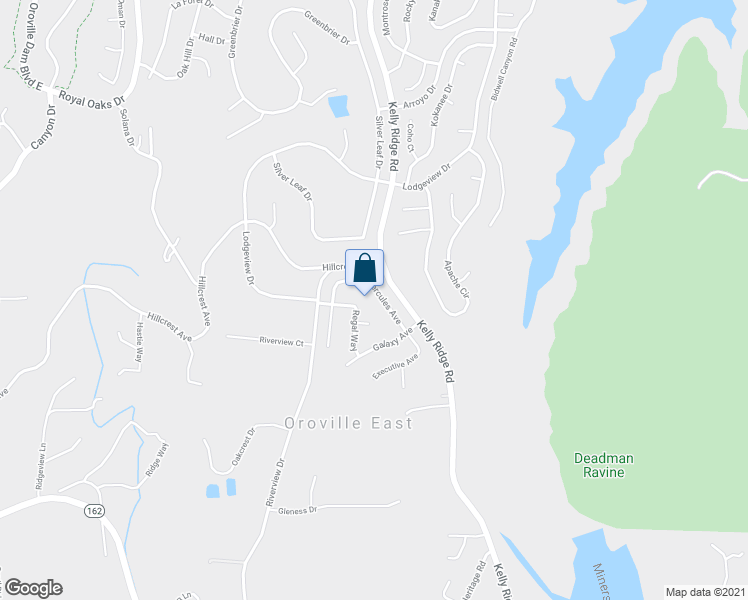 map of restaurants, bars, coffee shops, grocery stores, and more near 68 Hercules Avenue in Oroville