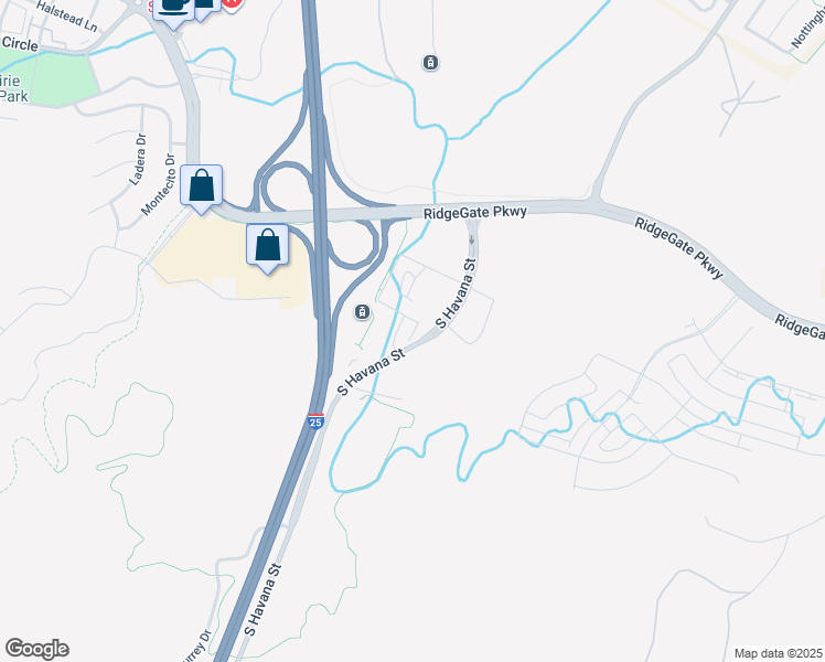 map of restaurants, bars, coffee shops, grocery stores, and more near 10822 South Havana Street in Lone Tree