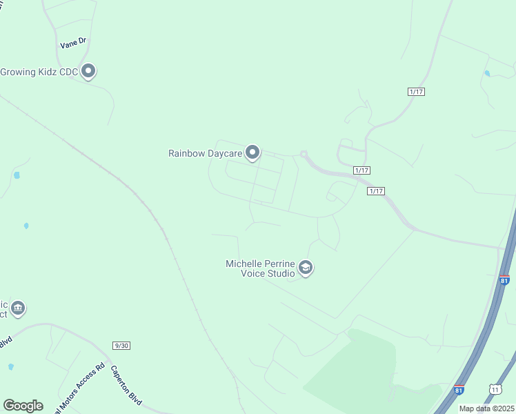 map of restaurants, bars, coffee shops, grocery stores, and more near 403 Rushbrook Road in Martinsburg