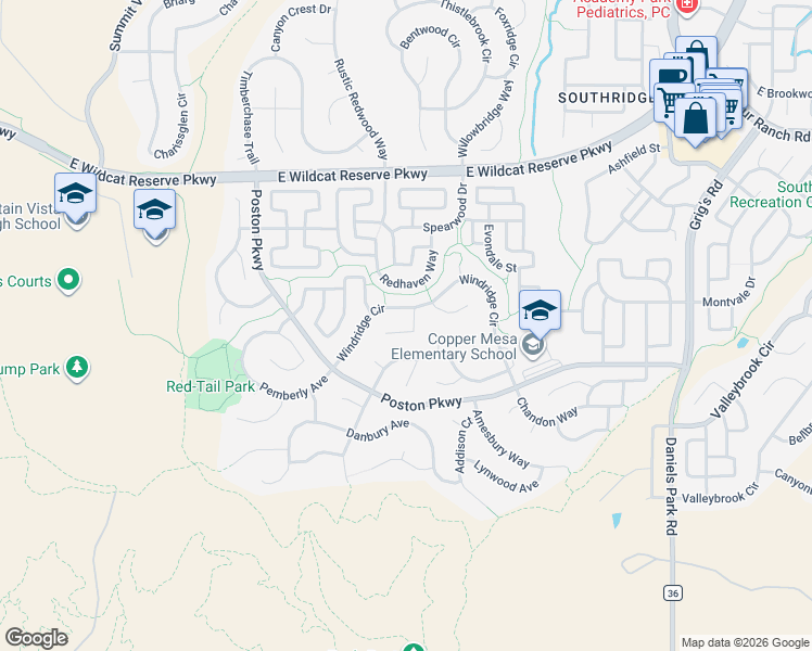map of restaurants, bars, coffee shops, grocery stores, and more near 3039 Fox Sedge Lane in Littleton