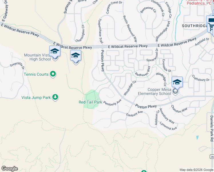 map of restaurants, bars, coffee shops, grocery stores, and more near 2537 Pemberly Avenue in Littleton