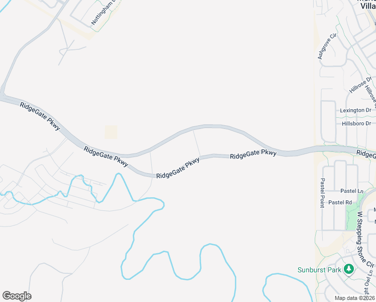 map of restaurants, bars, coffee shops, grocery stores, and more near RidgeGate Parkway in Parker