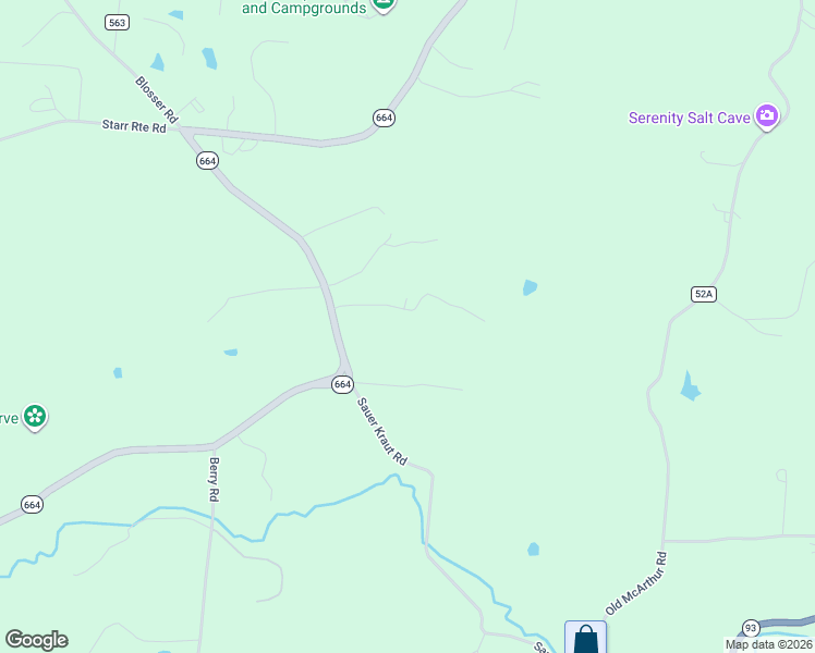 map of restaurants, bars, coffee shops, grocery stores, and more near 14294 Ohio 664 Scenic in Logan