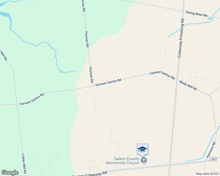 map of restaurants, bars, coffee shops, grocery stores, and more near 305 Earnest Garton Road in Bridgeton
