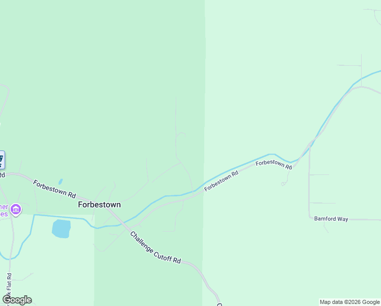 map of restaurants, bars, coffee shops, grocery stores, and more near 102 Big Fir Road in Forbestown