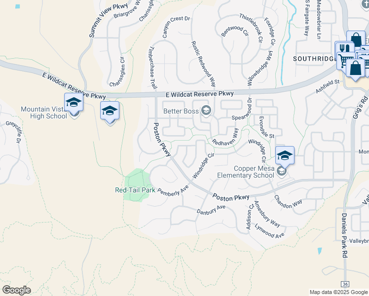 map of restaurants, bars, coffee shops, grocery stores, and more near 10836 Mountshire Circle in Littleton
